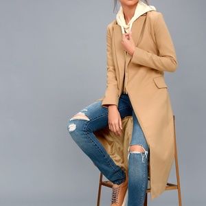 Windy City Beige Trench Coat